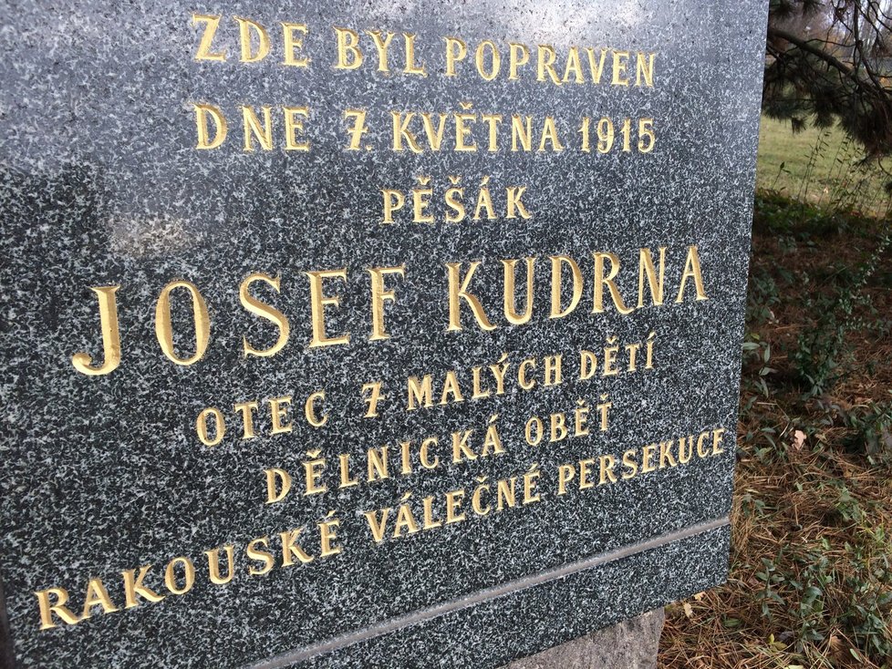 Pomník vojína Josefa Kudrny