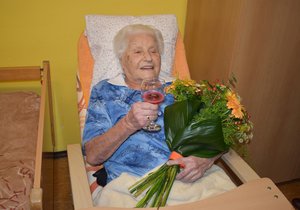 Žofie Ploticová oslavila 105. narozeniny.