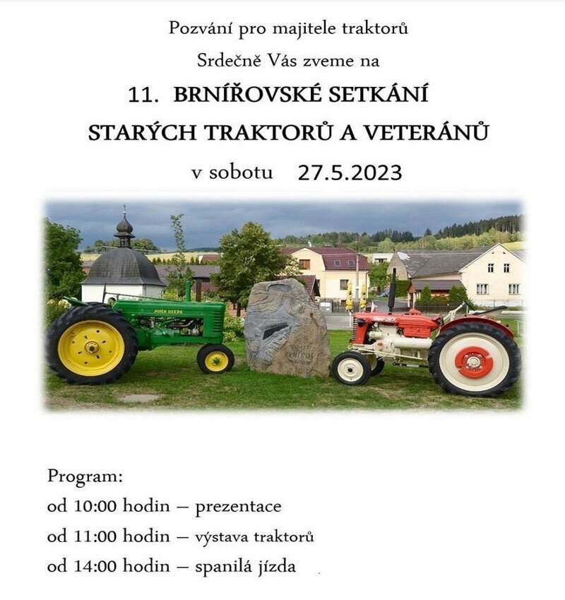 11. Brnířovské setkání starých traktorů a veteránů
