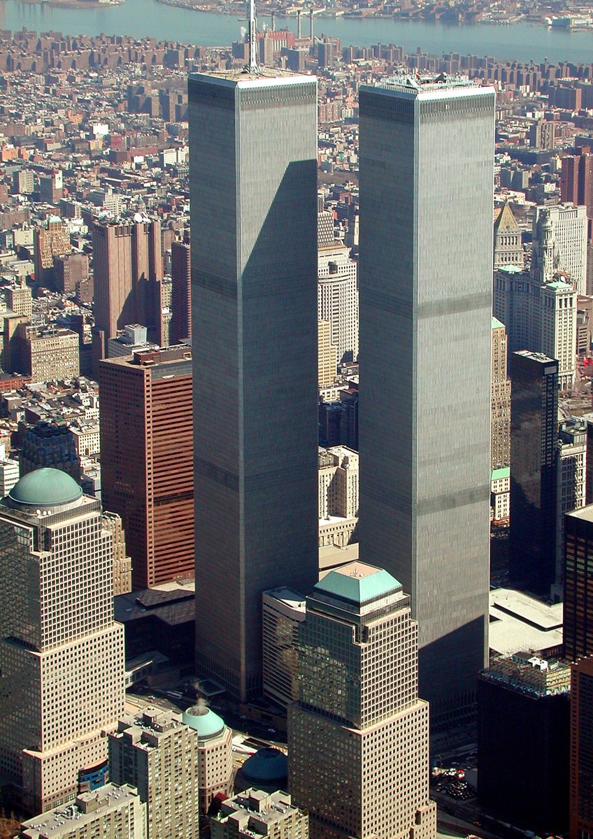 Stříbrné věže Dvojčat byly ozdobou panoramatu New Yorku.