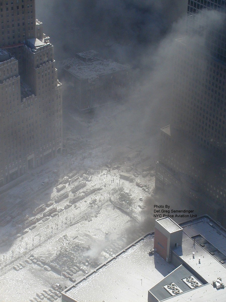 Místo zkázy, později nazvané Ground Zero.