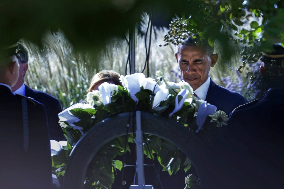 Americký prezident Barack Obama uctil památku 11. září v Pentagonu.