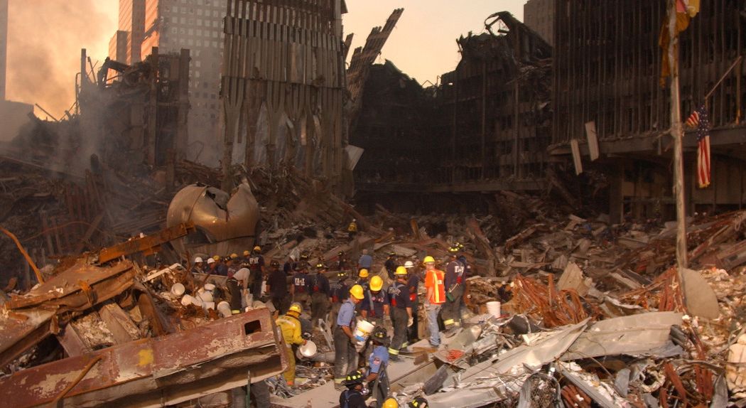 Záchranáři na Ground Zero.