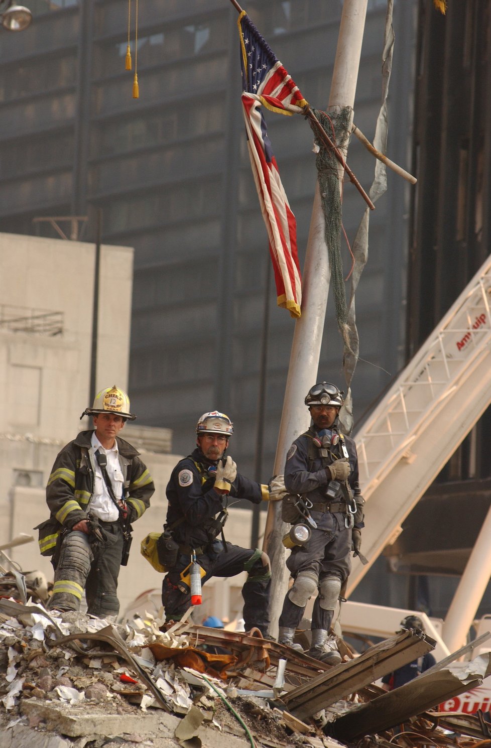 Záchranáři na Ground Zero.