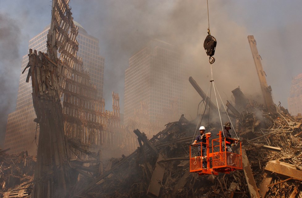 Záchranáři na Ground Zero.