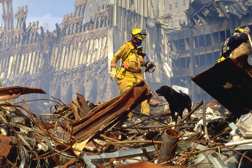 Záchranáři na Ground Zero.