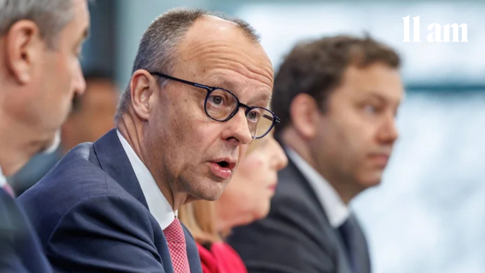 Německý kancléř Friedrich Merz. Německý kancléř Friedrich Merz.