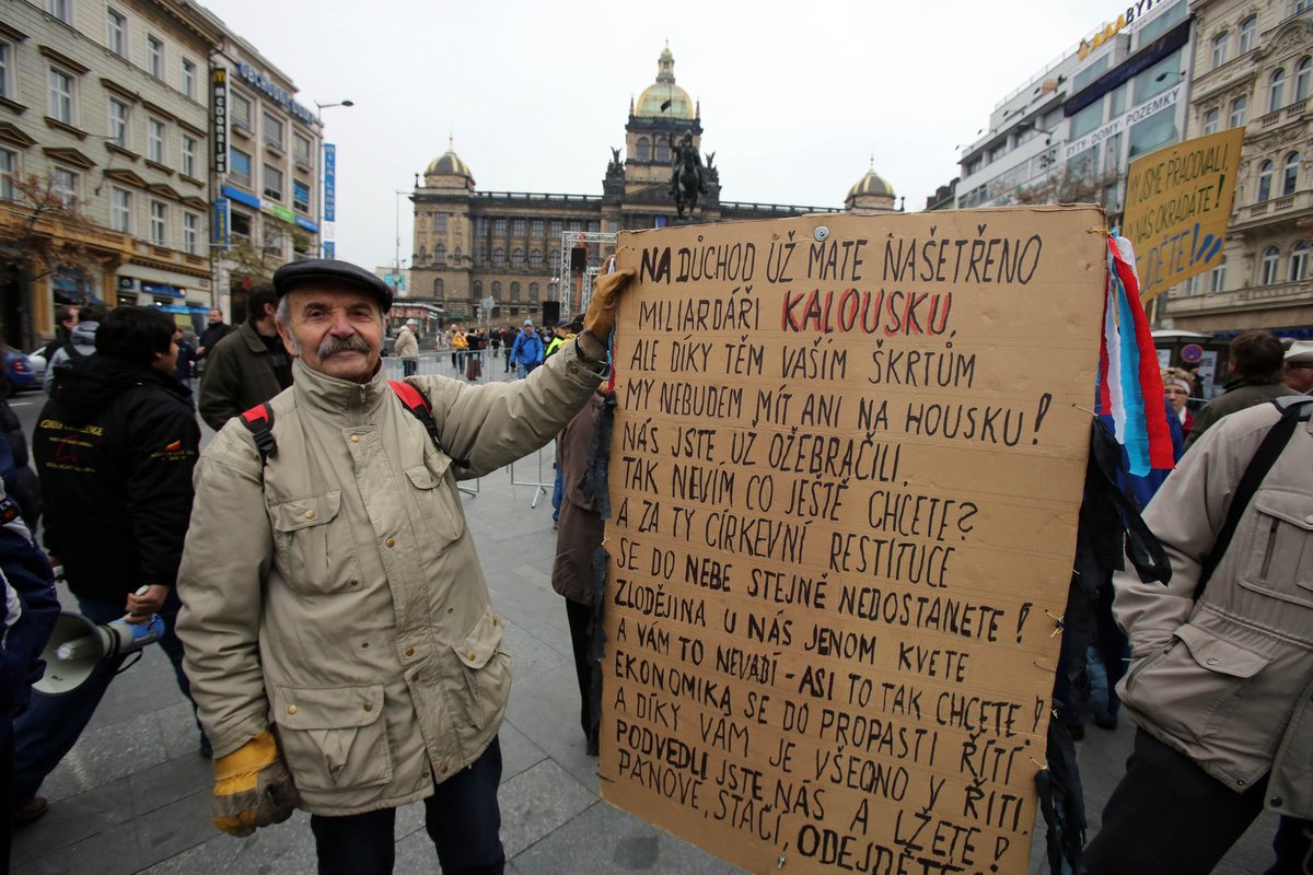 Účastníci demonstrace