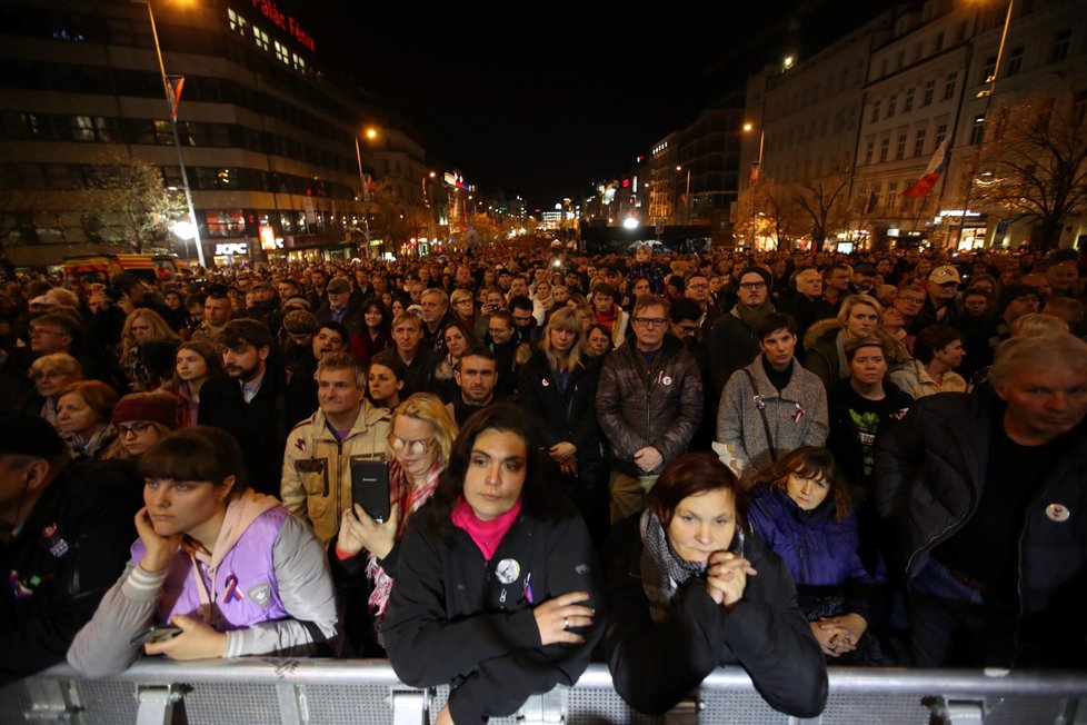 Koncert pro budoucnost na Václavském náměstí