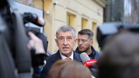 17. listopad 2022 na Národní třídě: Předseda ANO Andrej Babiš (ANO)