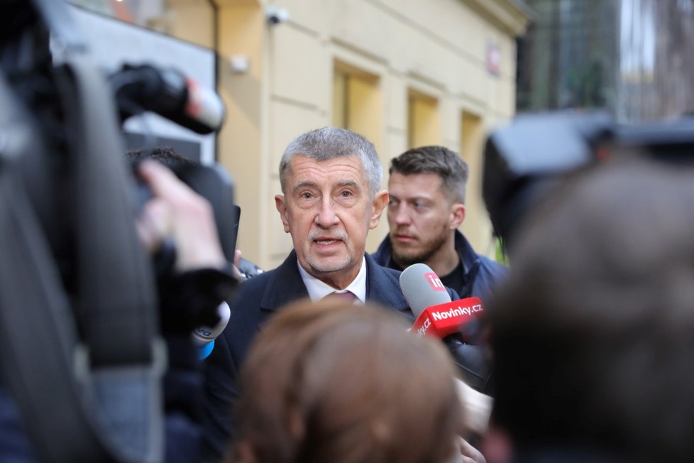 17. listopad 2022 na Národní třídě: Předseda ANO Andrej Babiš (ANO)