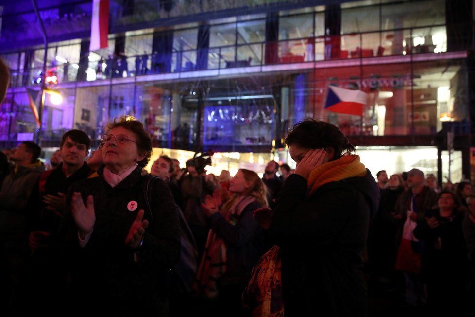 Národní třída během 30. výročí sametové revoluce 17. 11. 2019