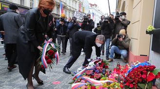 Politici si v Praze na Národní třídě připomněli 17. listopad