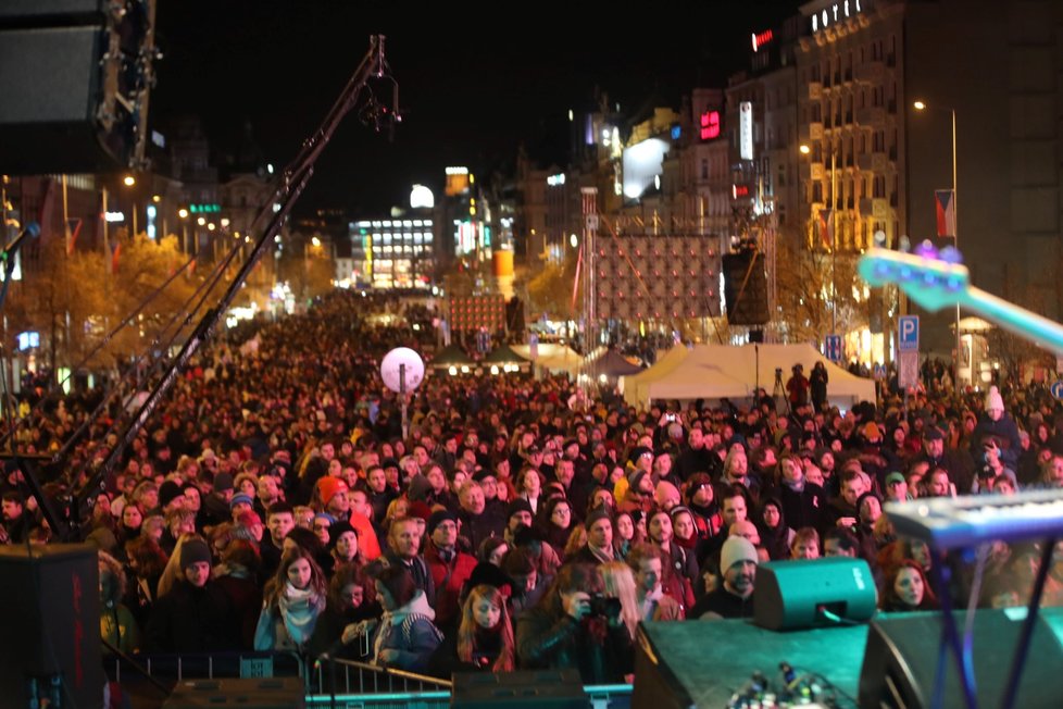 Koncert pro budoucnost na Václavském náměstí (17.11.2018)