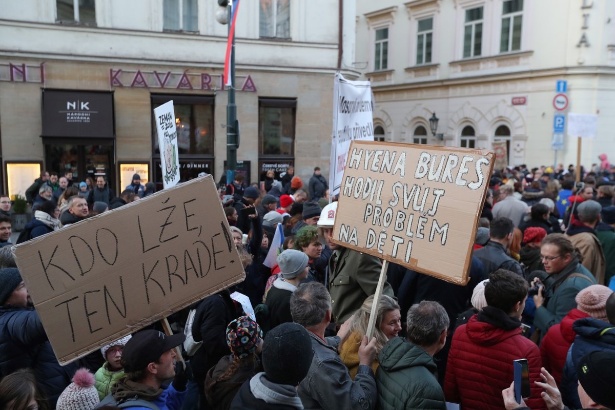 Oslavy výročí 17. listopadu v Praze. (17.11.2018)