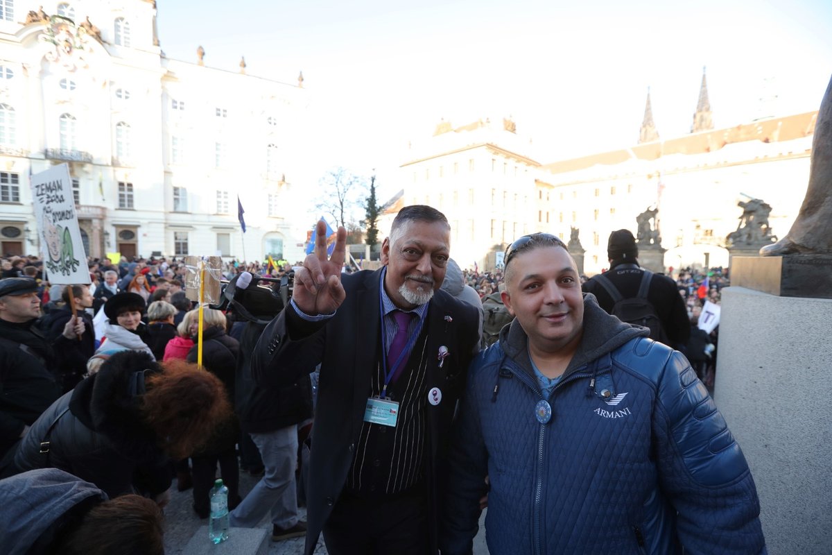 Protesty k výročí 17. listopadu v Praze. (17.11.2018)