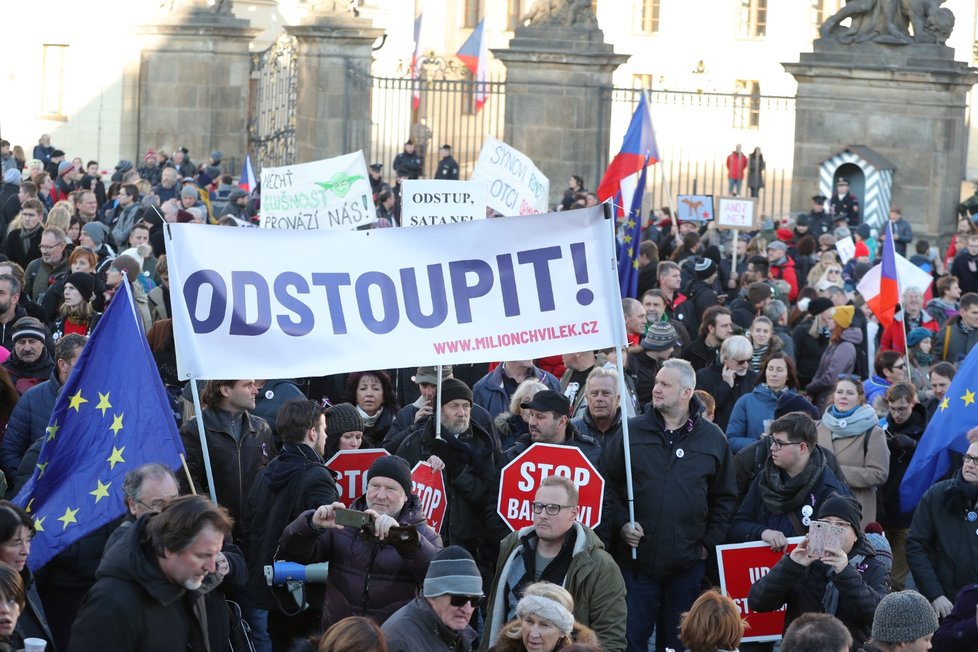 Protesty k výročí 17. listopadu v Praze (17.11.2018)