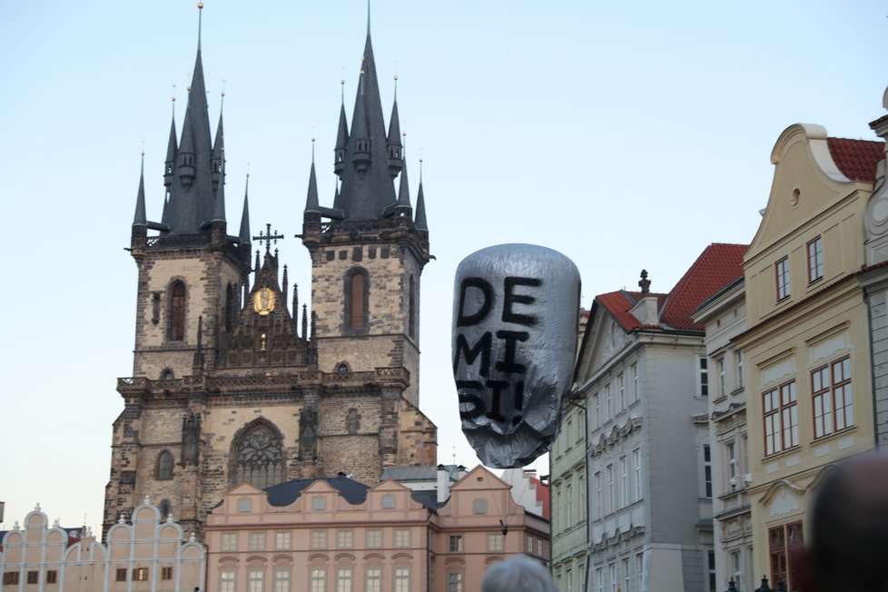 Demonstrace při oslavách výročí 17. listopadu (17.11.2018)