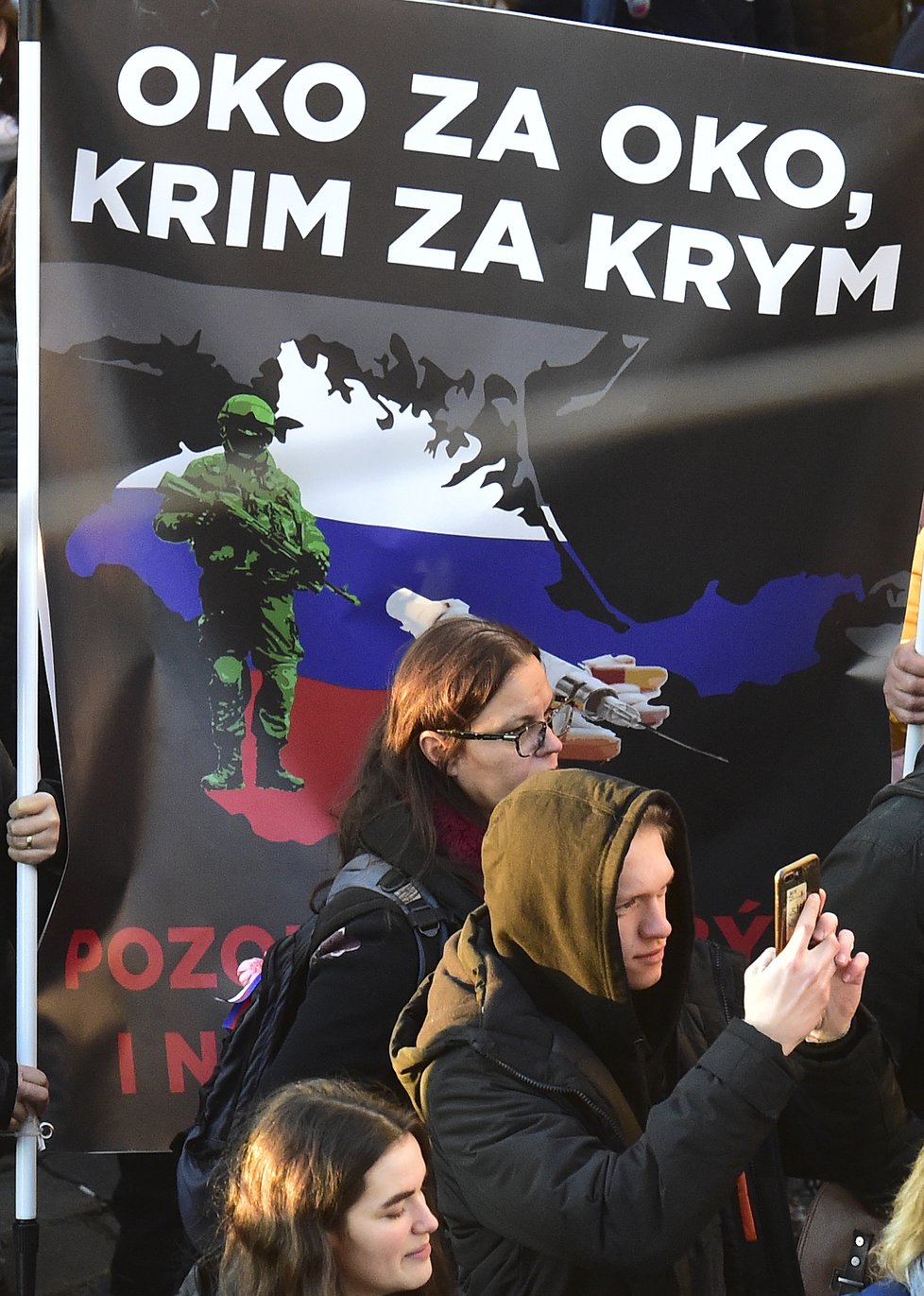 Protibabišovská demonstrace na pochodu Prahou (17.11.2018)