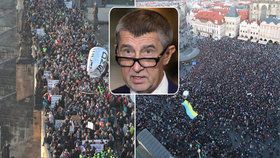 Protesty proti Andreji Babišovi 17. listopadu 2018 v Praze