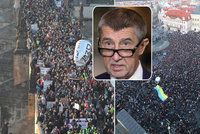 Velký protest proti Babišovi: „Demisi!“ bouřily tisíce lidí v centru Prahy