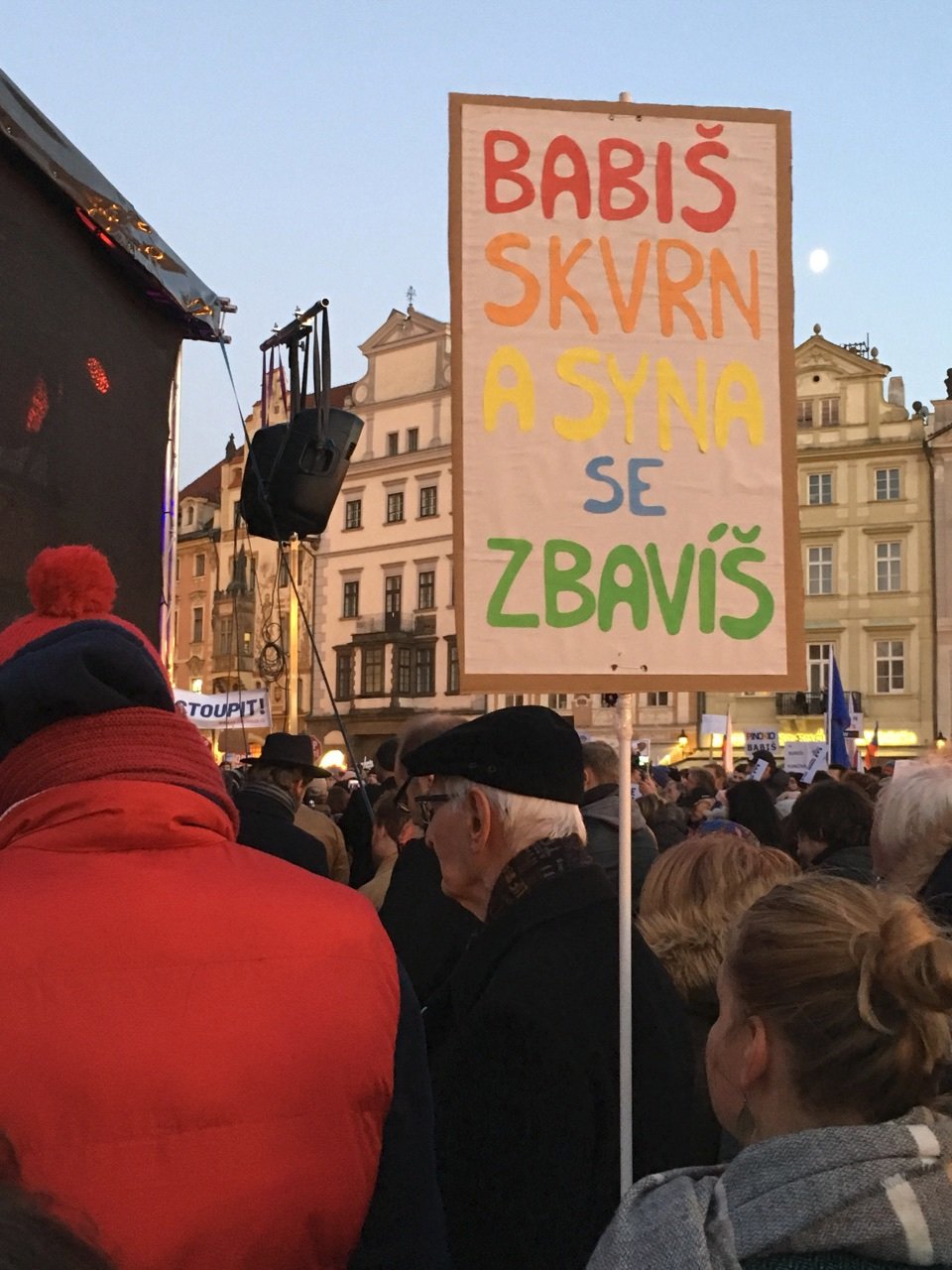 Protibabišovská demonstrace ze 17. listopadu 2018 v Praze