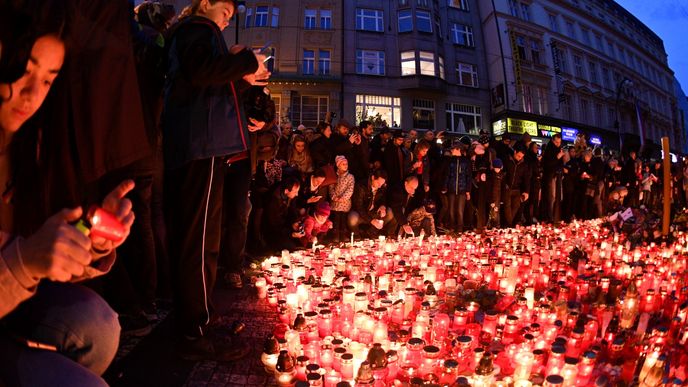 Národní třída během 30. výročí sametové revoluce 17. 11. 2019