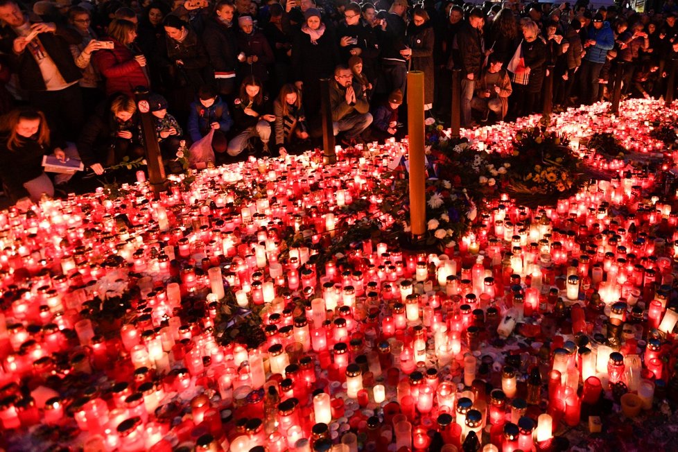 Národní třída během 30. výročí sametové revoluce 17. 11. 2019