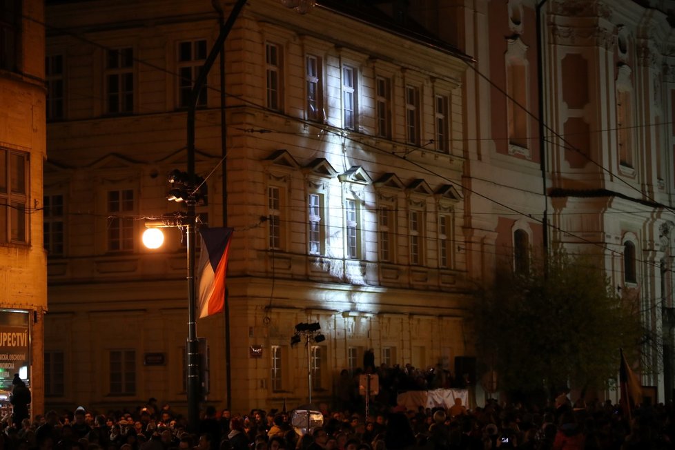 Národní třída během 30. výročí sametové revoluce 17. 11. 2019