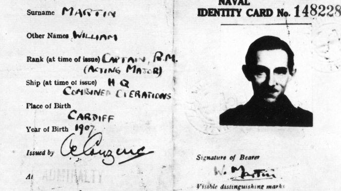 Identifikační karta majora Martina
