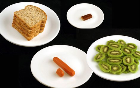 Šokující fotogalerie ukazuje, jak vypadá 200 kalorií na talíři.