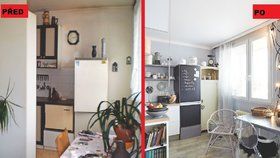 Proměna panelákové kuchyně: Stejné rozvržení, a přitom více místa a světla