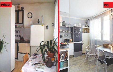 Proměna panelákové kuchyně: Stejné rozvržení, a přitom více místa a světla