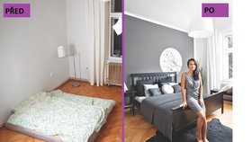 Proměna ložnice: Místo spaní na zemi pohodlná postel, navíc nápadité úložné prostory