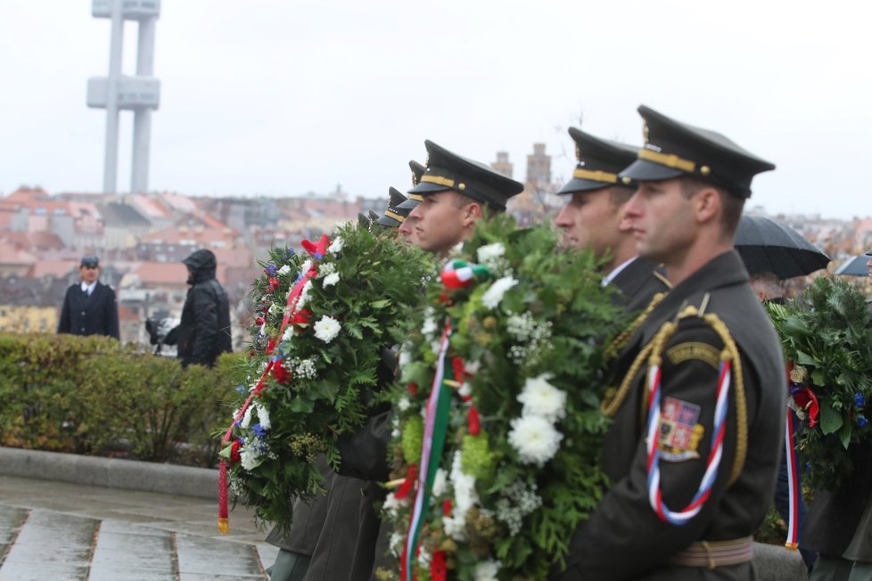 Pietní akt k 100. výročí vzniku samostatného československého státu.