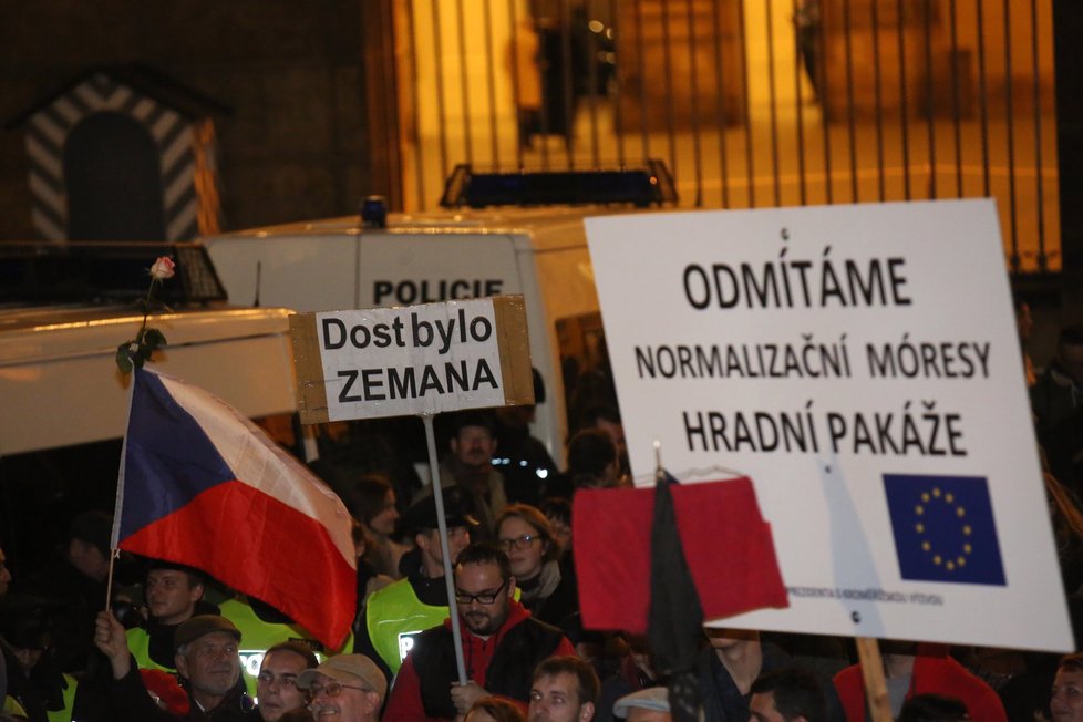 Protizemanovské demonstrace