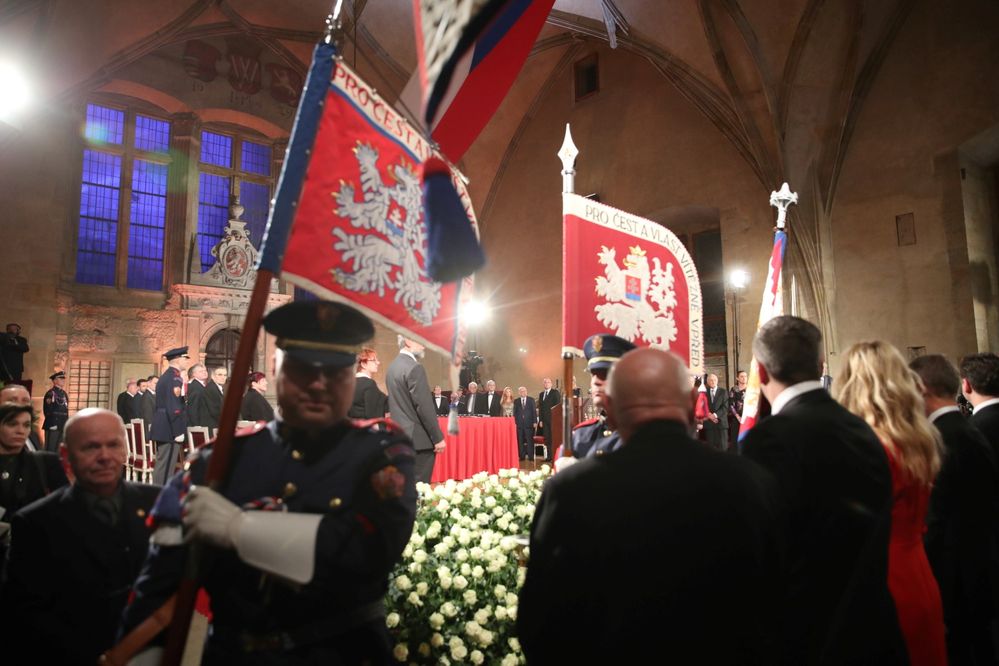 Na Pražském hradě - 28.10.2018 ceremoniál vyznamenání