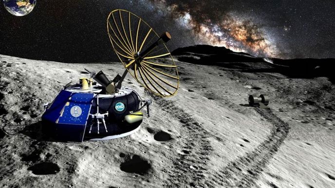 Vizualizace vesmírného plavidla Moon Express Vizualizace vesmírného plavidla Moon Express