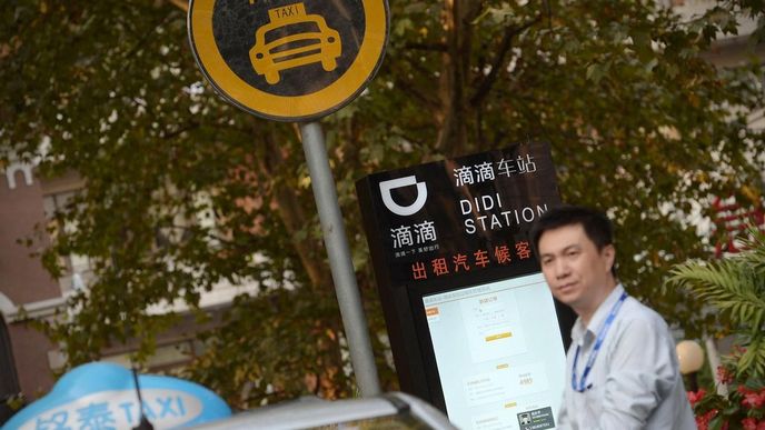 stanoviště čínského přepravce Didi, největšího konkurenta Uberu v Číně stanoviště čínského přepravce Didi, největšího konkurenta Uberu v Číně