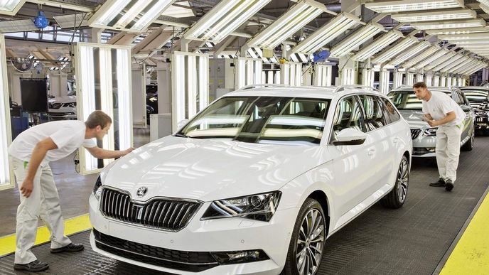 Výroba vozu Škoda Superb Výroba vozu Škoda Superb