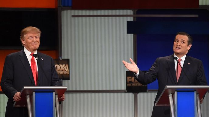 Donald Trump a Ted Cruz Donald Trump a Ted Cruz