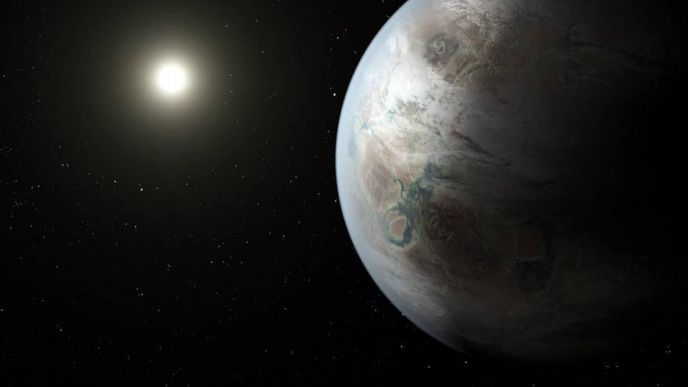 Umělecké ztvárnění nové planety Umělecké ztvárnění nové planety
