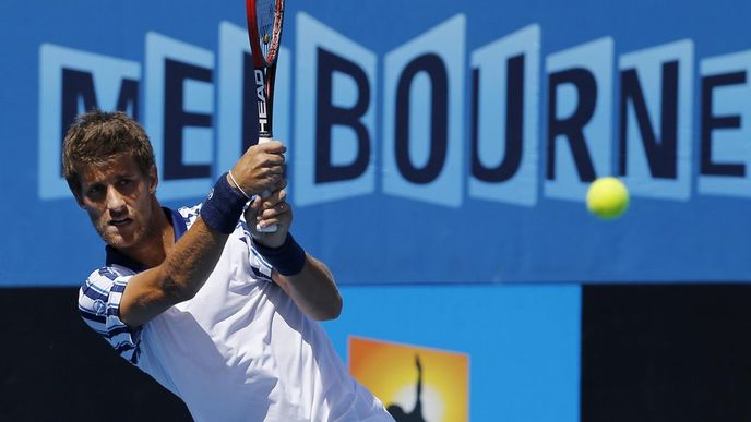 Slovenský tenista Martin Kližan na turnaji Australian Open. Slovenský tenista Martin Kližan na turnaji Australian Open.