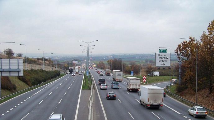 Dálnice D1 na okraji Prahy Dálnice D1 na okraji Prahy