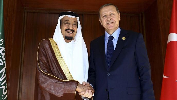 Král Salmán a prezident Erdogan Král Salmán a prezident Erdogan