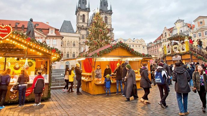 Staroměstské náměstí, vánoční trhy Staroměstské náměstí, vánoční trhy