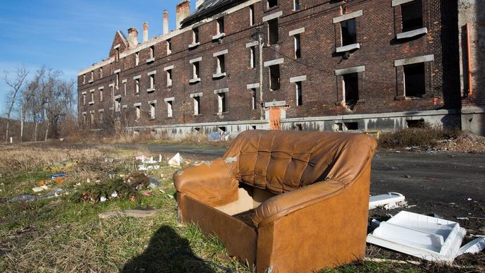 Ostravské ghetto na ulici Přednádražní, leden 2014 Ostravské ghetto na ulici Přednádražní, leden 2014