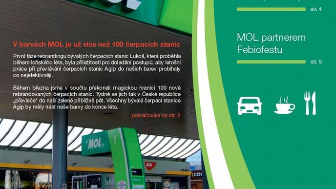 Časopis společnosti MOL připravují Bizoni Časopis společnosti MOL připravují Bizoni