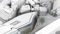 Jeden z architektonických návrhů komplexu na Holborn Viaduct v Londýně Jeden z architektonických návrhů komplexu na Holborn Viaduct v Londýně