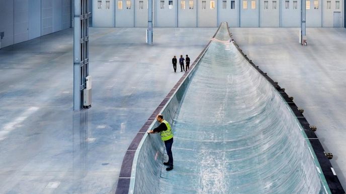 Výroba listů větrné turbíny Siemens Výroba listů větrné turbíny Siemens